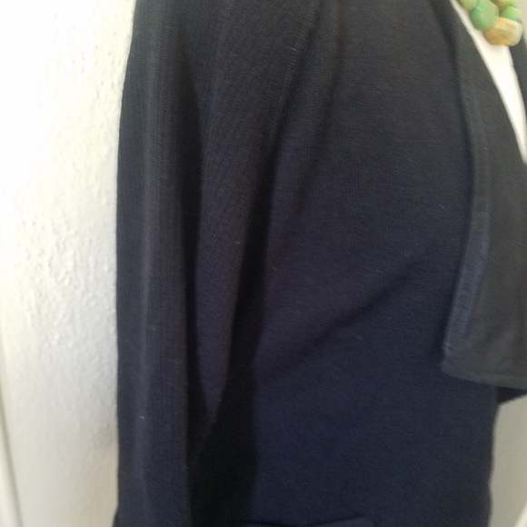 NEW Stewart Brown Black Wool Knit Cardigan Sweater Women's Size Small - Picture 4 of 8